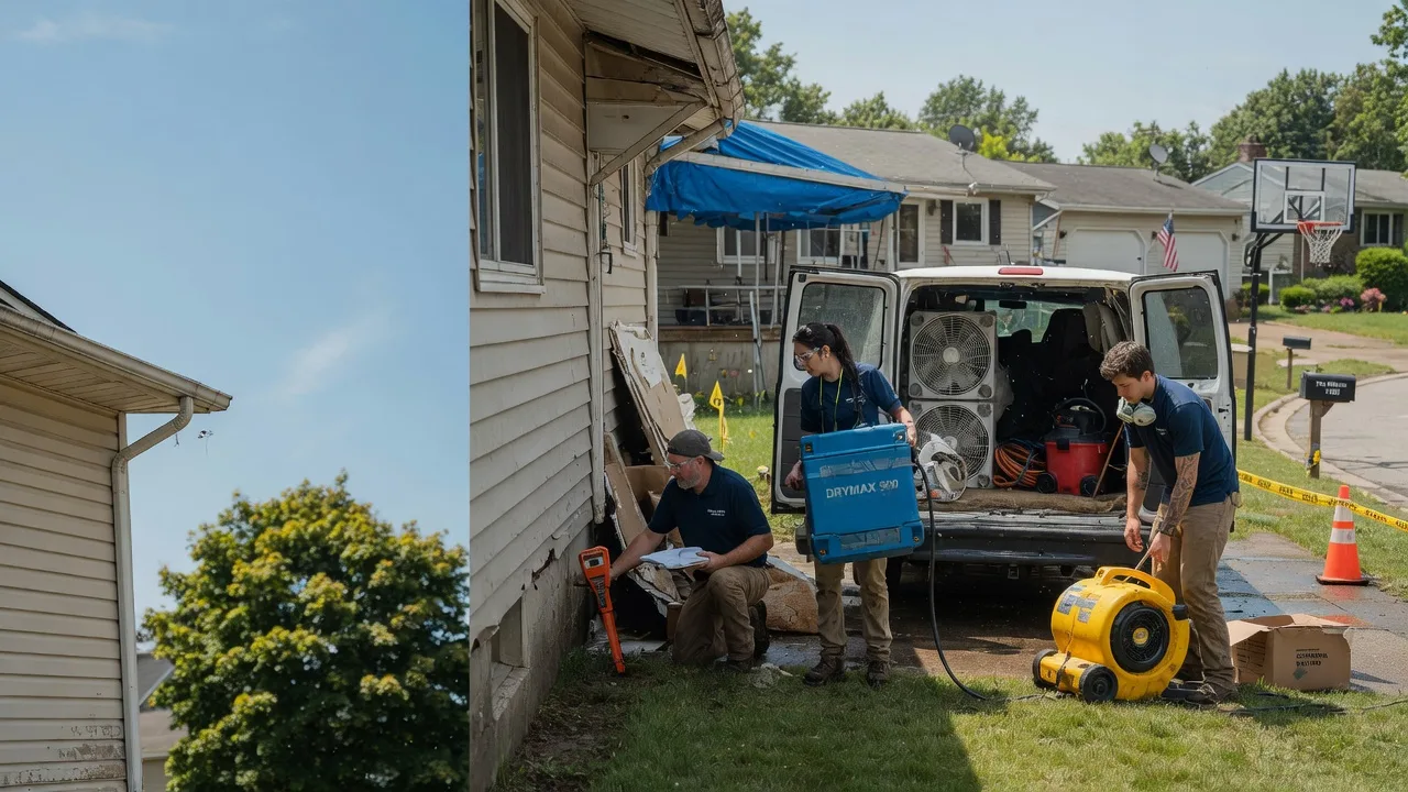 Ceiling Leak Cleanup in North Ridgeville, OH near me